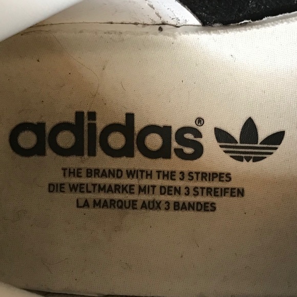 Adidas Gazelle Suede & Leather Trainers Bk/Wh 8.5 - Picture 8 of 8